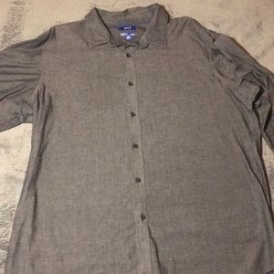 Apt. 9 Gray button down